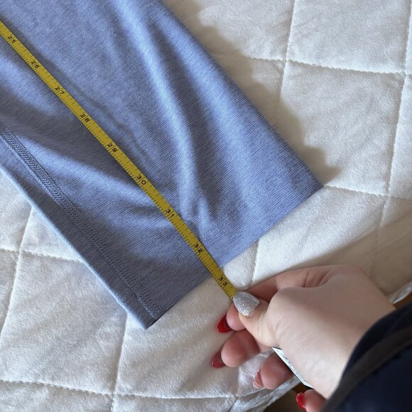 Outdoor Voices Womens Size Large Blue Warm Up Athletic 7/8 Leggings Yoga - Picture 4 of 7